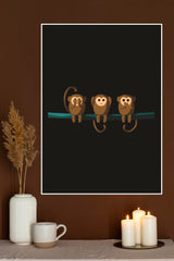 3 Monkey Poster | Animal Posters