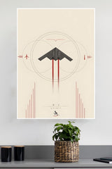 2 Spirit Poster | Fighter Plane Posters