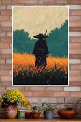 Blades of Autumn Poster | Samurai Warrior Poster