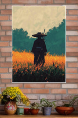 Blades of Autumn Poster | Samurai Warrior Poster