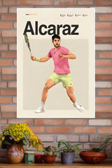 Carlos Alcaraz Poster | Tennis Champions Posters