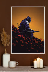 Cerulean Shade Poster | Samurai Warrior Poster