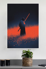 Deep Indigo Dream Poster | Samurai Warrior Poster
