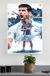 Djokovic Poster | Tennis Champions Posters