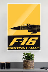 F-16 Fighting Falcon Poster | Fighter Plane Posters