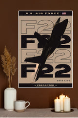 F-22 Raptor Poster | Fighter Plane Posters