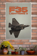 F-35 LightningII Poster | Fighter Plane Posters