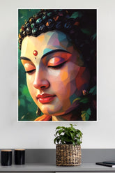 Geometric Buddha Poster | God Posters