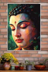 Geometric Buddha Poster | God Posters