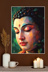 Geometric Buddha Poster | God Posters