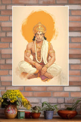 Hanuman The Meditative Warrior Poster | God Posters