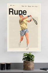 Holger Rune Poster | Tennis Champions Posters