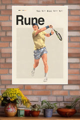 Holger Rune Poster | Tennis Champions Posters
