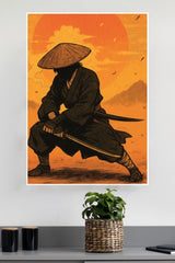 Honor in Solitude Poster | Samurai Warrior Poster