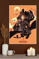 How To Train Your Dragons Poster | Animated Movie Posters