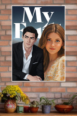 MY FAULT Noah Bennett & Clara Whitmore Poster | Hollywood Movies Posters