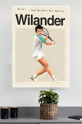 Mats Wilander Poster | Tennis Champions Posters