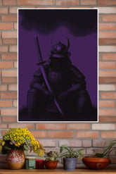 Meditation in Metal Poster | Samurai Warrior Poster
