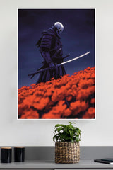 Midnight Bloom Poster | Samurai Warrior Poster