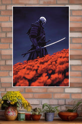 Midnight Bloom Poster | Samurai Warrior Poster