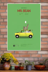 Mr.Bean car Poster | Animated Movie Posters