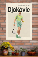 Novak Djokovic Poster | Tennis Champions Posters