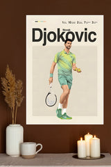 Novak Djokovic Poster | Tennis Champions Posters