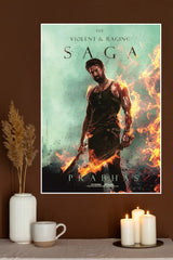 Prabhas The Violent & Raging Saga Poster | Tollywood Movies Posters