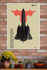 SR-71 Blackbird Poster | Fighter Plane Posters