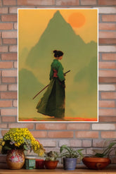 Silent Edge Poster | Samurai Warrior Poster