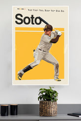 Soto Yellow Poster | Baseball Posters