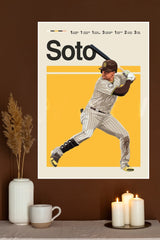 Soto Yellow Poster | Baseball Posters