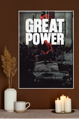 Spider Man With Great Power Poster | Superhero Posters