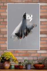 Su-57 Edge of Supremacy Poster | Fighter Plane Posters