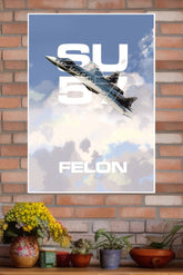 Su-57 Felon Poster | Fighter Plane Posters