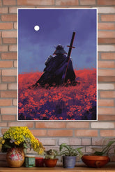 The Chrome Path Poster | Samurai Warrior Poster