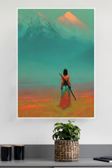The Silence of Duty Poster | Samurai Warrior Poster