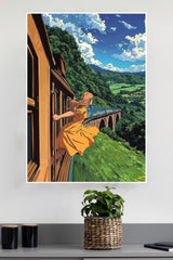 Valley of the Passing Train Poster | Art Posters