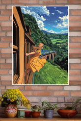 Valley of the Passing Train Poster | Art Posters