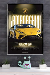 2020 Lamborghini Huracan EVO Poster | Cars Posters