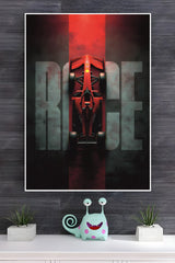 F1 Red Velocity Ride Poster | Formula 1 Posters