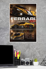 Ferrari 296 GT3 Evo Poster | Cars Posters