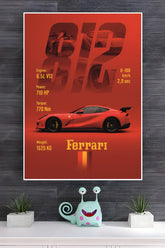 Ferrari 812 Super fast Poster | Cars Posters