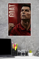 GOAT Ronaldo Poster | Football Posters