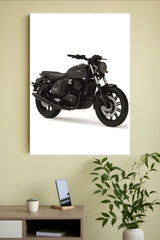 JAWA42 Matte Black–Retro Motorcycle Wall Poster | Bike Posters