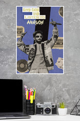 Keep calmand listen to Anirudh Poster | Music Posters