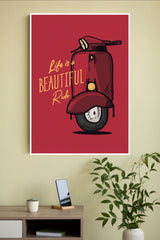 Life Is a Beautiful Ride Poster | Bike Posters