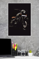 Midnight Cruiser Motorcycle Wall Poster | Bike Posters