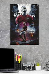 Red Devil Rising Poster | Football Posters