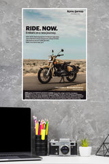 Ride Now–Embarkona New Journey Poster | Bike Posters